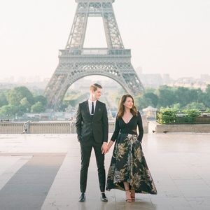 Xscape High Low Formal Dress with Mesh